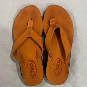 Chaco Vibrant Orange Thong Sandals
